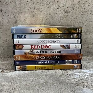Dog Movie DVD Lot 8 Films A Dogs Purpose Max Red Dog Bundle